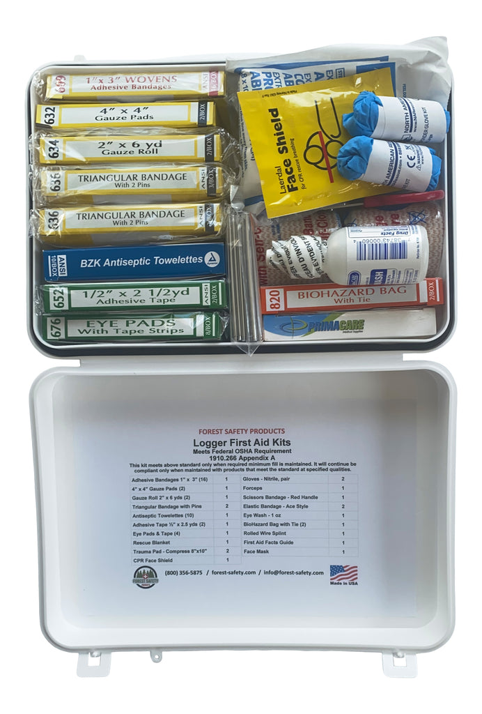 Logger's First Aid Kit  Made in the USA – Forest-Safety Products