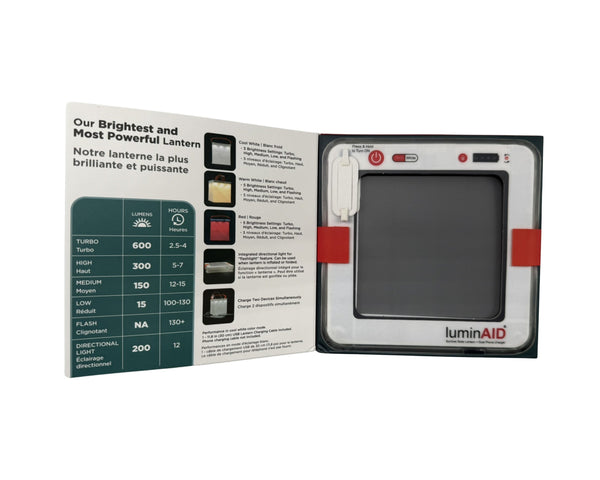 luminAID Survivor Solar Lantern with Dual Phone Charger - Forest - Safety Products