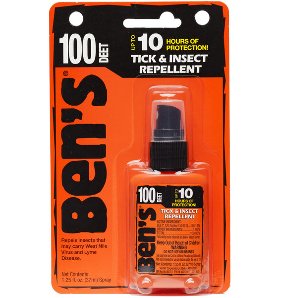 Ben's - 100 Tick & Insect Repellent 1.25oz Pump - Forest - Safety Products