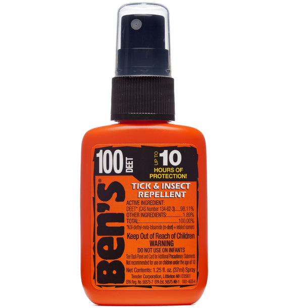 Ben's - 100 Tick & Insect Repellent 1.25oz Pump - Forest - Safety Products