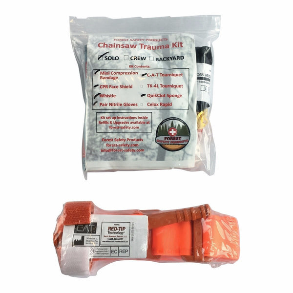 Crew Chainsaw Trauma Kit Refill Pack (No Case) - Forest - Safety Products