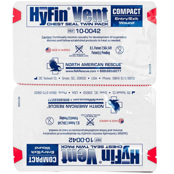 HyFin Vent Compact Chest Seal Twin Pack - Forest - Safety Products